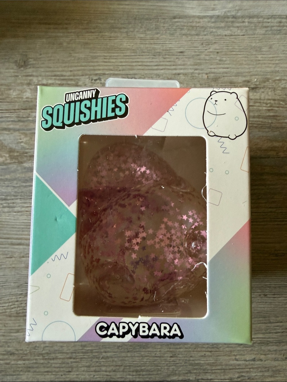 Capybara Pink Glitter Squishy
